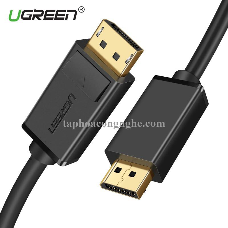 Ugreen 10212 3M Màu Đen Cáp 2 Đầu Displayport chuẩn V1.2 thuần đồng DP102 30010212